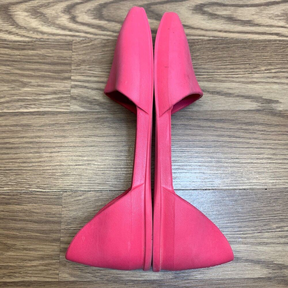 Native Sandals Classic Slip on Flats Pink Rubber Size 11 - Picture 2 of 8